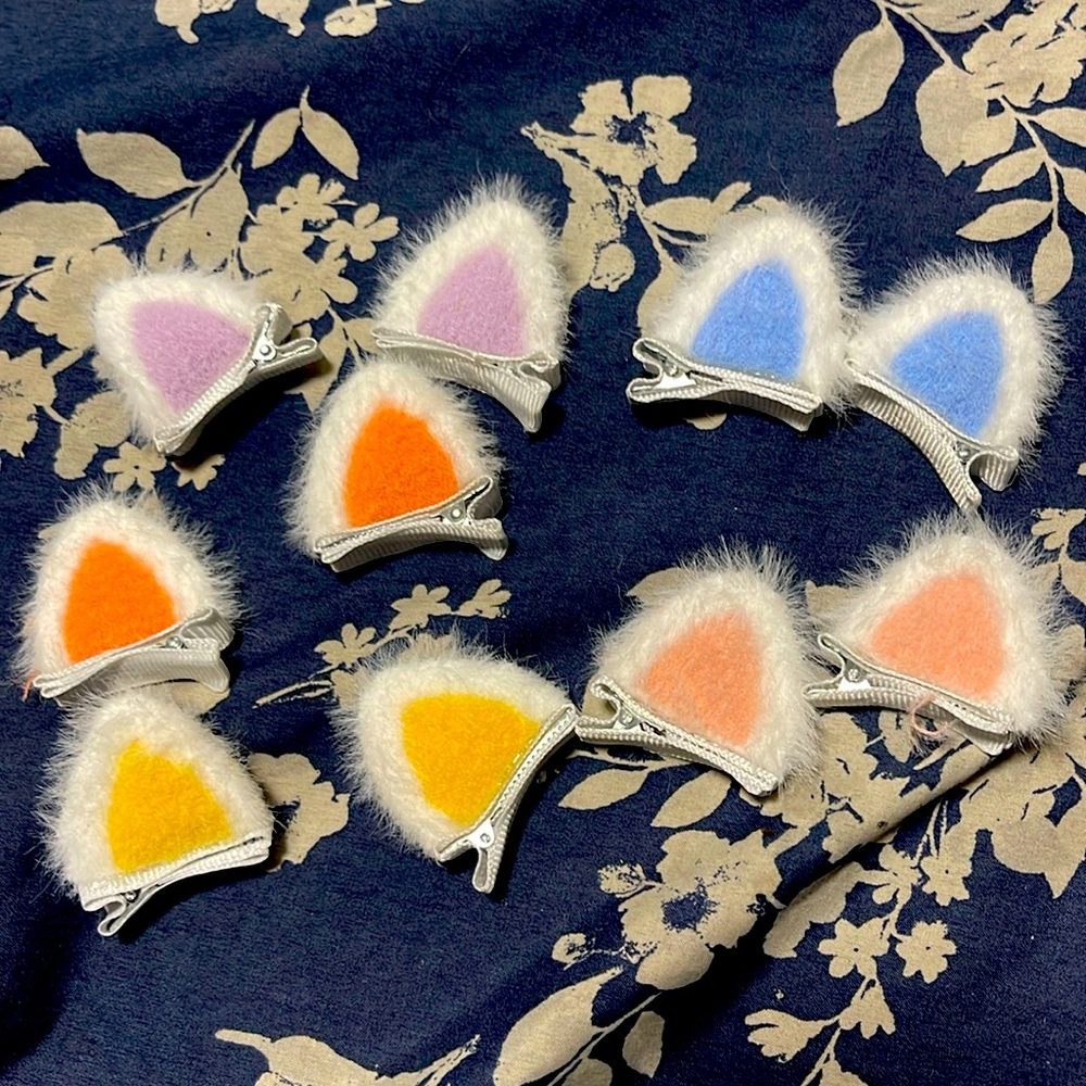 Kitty Hair Clips From Claire’s